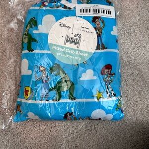 Little Sleepies Blue Toy Story Fitted Crib Sheet